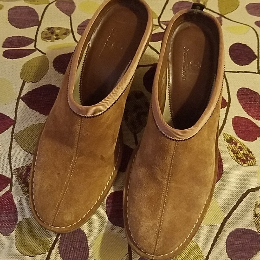 Colehaan suede mule